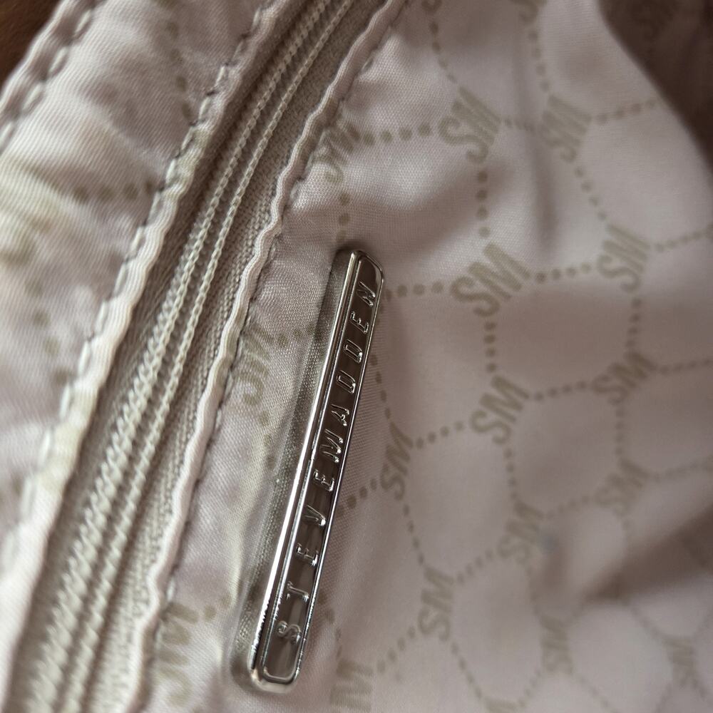 Steve Madden Straw Satchel Crossbody Neutral Woven Mini Bag Resort Chic - Picture 11 of 15